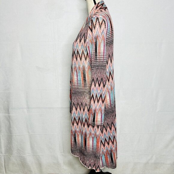 Red Camel Cardigan Duster Lightweight Open-Front Sweater Stretch Women’s Size S - Picture 4 of 10